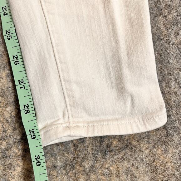 Madewell Women’s 10" High Rise Skinny Jeans 30T White Stretch Denim - Picture 4 of 12